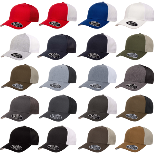 Flexfit 110M_MT Trucker Mesh Snapback Cap Flexfit 110M/MT Trucker Mesh Snapback Cap