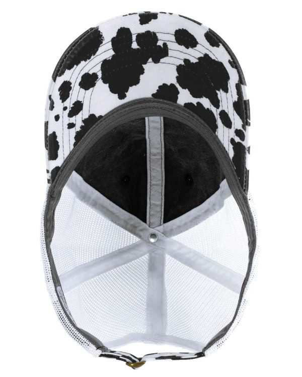 Women's Printed Visor with Mesh Back Cap - JANET