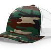 Green Camo/White