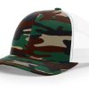 Green Camo/White