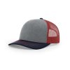 Heather Grey/Cardinal/Navy