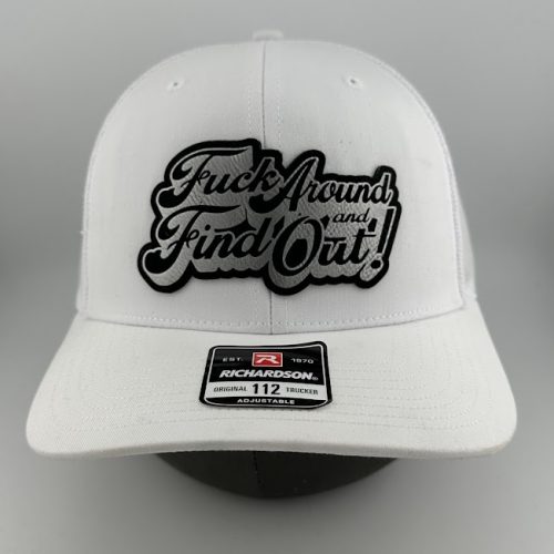 IMG_3603 FAFO F Around and Find Out! (cursive font) Hat