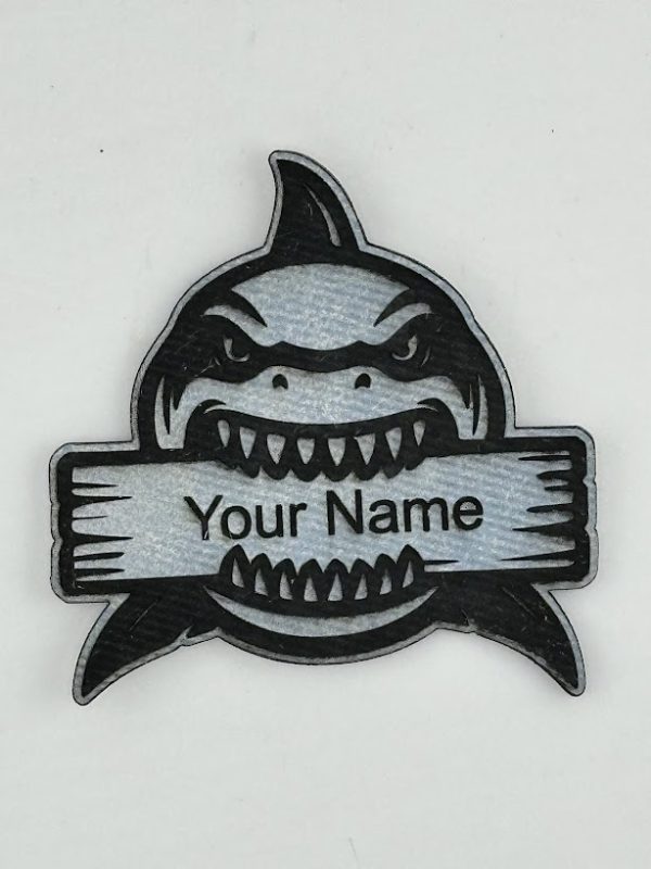 Shark Name Tag Hat (Customizable)